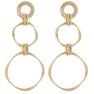 Linked Square & Circle Earrings